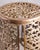 Stunning solid brass stool or table for indoors or outdoors in your garden. This intricate brass design serves as a...