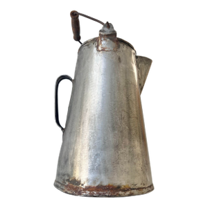 Antique Hand Made Large Metal Coffee Pot/ Pitcher