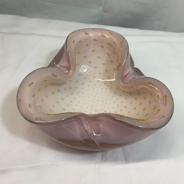 Offered here is a stunning, authentic mid-century modern Italian art glass centerpiece bowl attributed to the legendary...