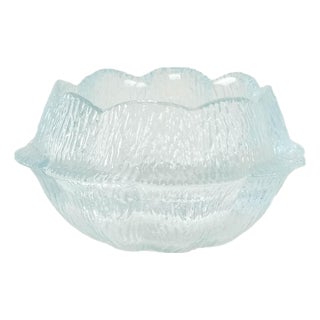 Danish Glass Bowl by Sidse Werner for Holmegaard, 1980s For Sale