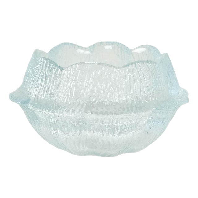 Danish Glass Bowl by Sidse Werner for Holmegaard, 1980s For Sale