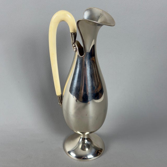 Modernist 800 Silver Pourer Jug, 1960s For Sale - Image 11 of 11