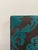 Custom Teal and Brown Cut Velvet Headboard - Full Size For Sale - Image 4 of 4