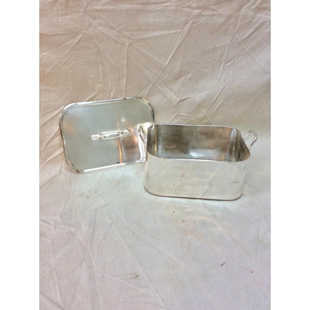 20th Century French Hotel Silver Silverplate Covered Roaster For Sale - Image 9 of 13