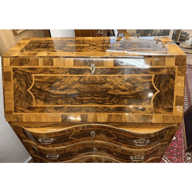This bureau secretary desk is a fine example of german baroque cabinetmaking from the mid-18th century, a period in which...