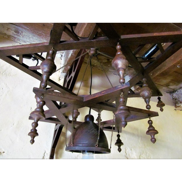 Vintage Star of David Light Fixture, 1960s For Sale - Image 6 of 11