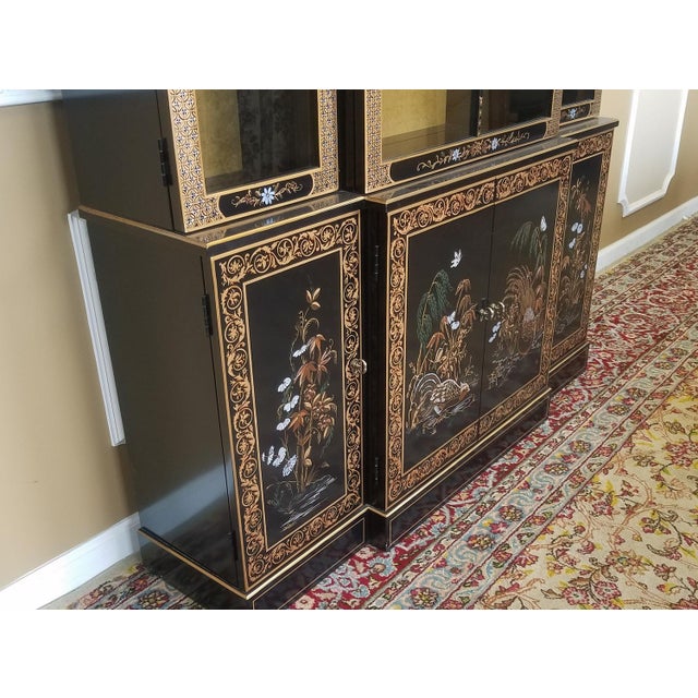Drexel Heritage Et Cetera Collection Asian Chinoiserie Painted Dining