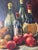 1970s Vintage Impressionist Bread, Fruit & Wine Still Life Oil on Canvas Painting in - Frame For Sale - Image 9 of 10