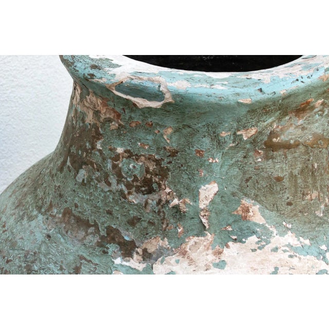 Antique Monumental Mediterranean Pottery Jar For Sale - Image 11 of 12