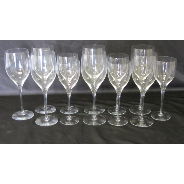 Set of Orrefors Illusion Goblets & Wine Glasses Chairish