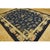Chinese 1920s Navy Blue Floral Shou Deco Antique Chinese Peking Knotted Rug 8'2" X 9'10" For Sale - Image 3 of 9