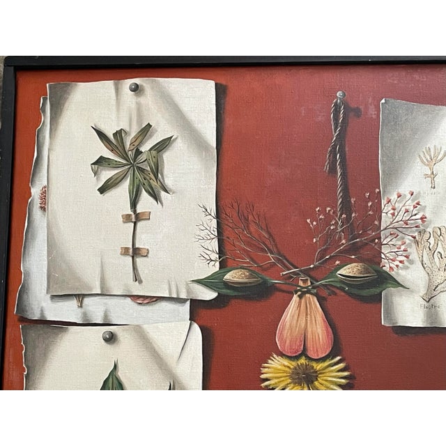 Trompe l'Oeil Still Life Painting by Lucien Mathelin For Sale - Image 4 of 12