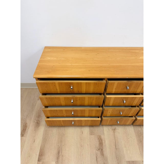 Beige Founders Furniture MCM Blonde Twelve Drawer Dresser Vintage Mid-Century For Sale - Image 8 of 12