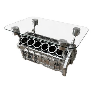 Top Gear V12 Engine Block Coffee Table For Sale