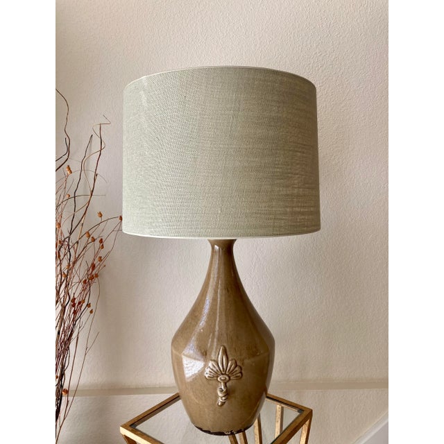 Circa 2000 Rustic Italian Country-Inspired “Pottery Vase” Table Lamp - Shade Included For Sale - Image 11 of 13