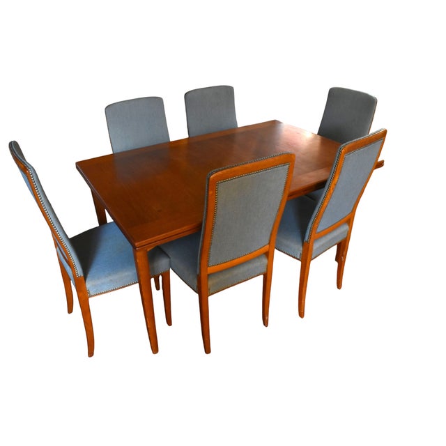 Carl Malmsten Carl Malmsten Gustavus Åfors Möbelfabrik Dining Room Set For Sale - Image 4 of 12