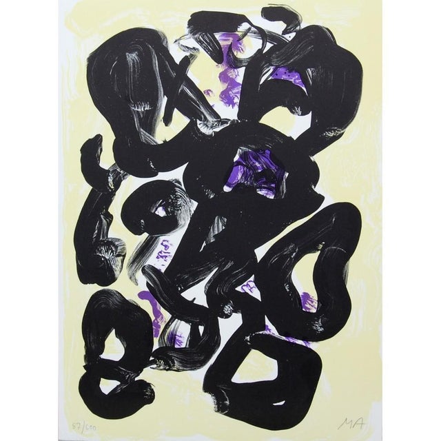 Mogens Andersen lithograph in colour, signed MA Number 87 of 250 - sheet size 76x56cm.