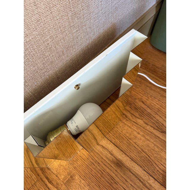 1970s Postmodern Brass Tiered Plug-in Wall Sconce For Sale - Image 4 of 7