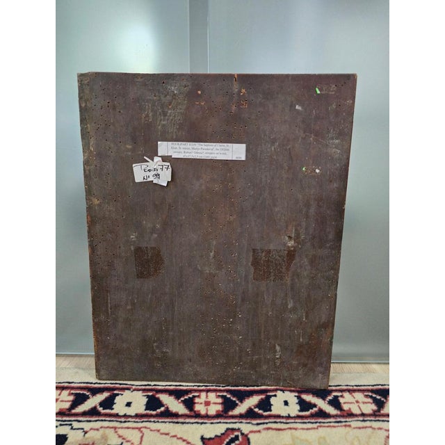 19th Century Orthodox Icon The Baptism of Christ, 1860 For Sale - Image 12 of 14