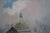 Mid 20th Century "The Church" Impressionist Style Landscape Oil Painting by Antoine Burger For Sale - Image 4 of 11
