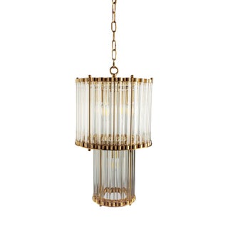 The Double Monza Chandelier from Pure White Lines For Sale