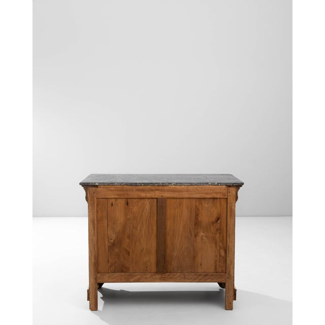 1880s French Wood Patinated Chest of Drawers With Marble Top For Sale - Image 14 of 18