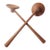 Vintage Danish Modern Teak Signed Nissen Salad Spoons, a Pair For Sale