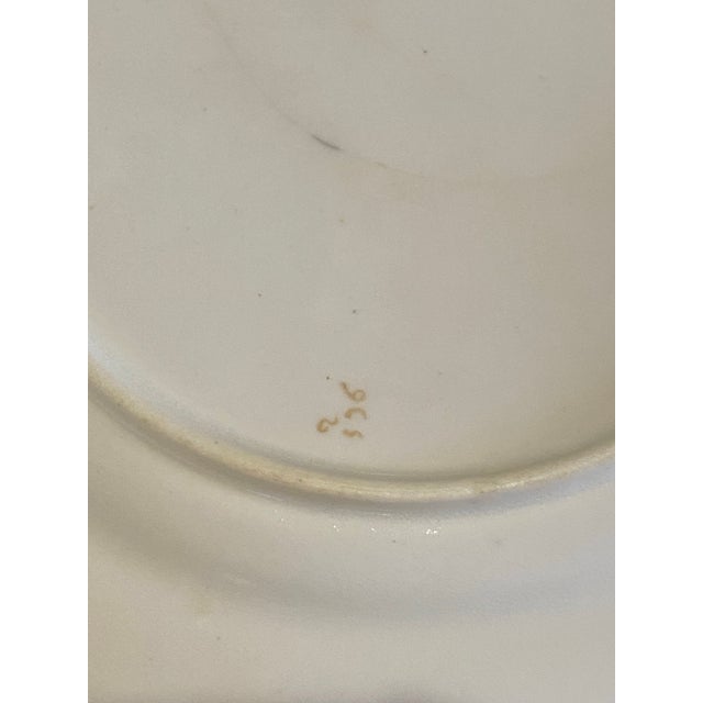 Antique Regency English Porcelain Gray Plates - Set of 5 For Sale - Image 9 of 12