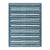 Rug & Kilim's Contemporary Dhurrie Rug in Blue with White Stripes - 12x15 For Sale