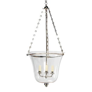 Art Deco Cloche Lantern in Nickel For Sale