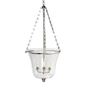Art Deco Cloche Lantern in Nickel