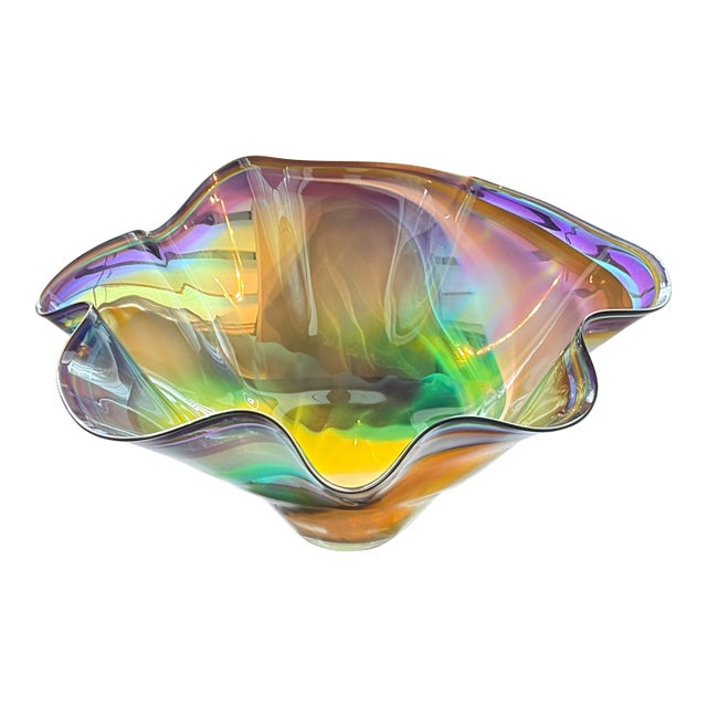 1980s Michael Hansen Art Deco "Floppy" Centerpiece Bowl For Sale