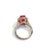 Bochic "Orient" Natural Ruby & Topaz Retro Solitaire Ring Set 18K Gold & Silver For Sale In New York - Image 6 of 7