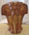 Vintage Matched Pair of Carved Wood Elephant Stools / Tables, Circa 1970s For Sale In Miami - Image 6 of 10