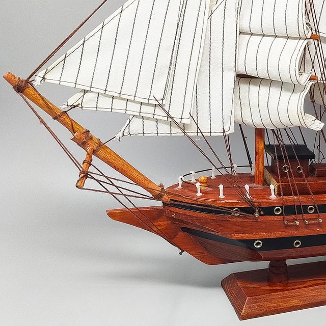 Vintage English Croatia Model Ship, 1970s For Sale - Image 6 of 9