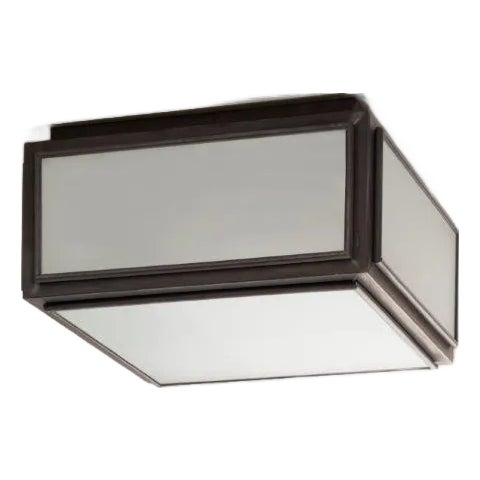 Tekna Chelsea Small Ceiling Light With Dark Bronze Finish and Frosted Glass For Sale
