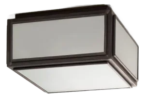 Tekna Chelsea Small Ceiling Light With Dark Bronze Finish and Frosted Glass