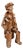 Artisanal Italian Terracotta Sculpture of Man with Pipe, Apulia, 20th Century For Sale