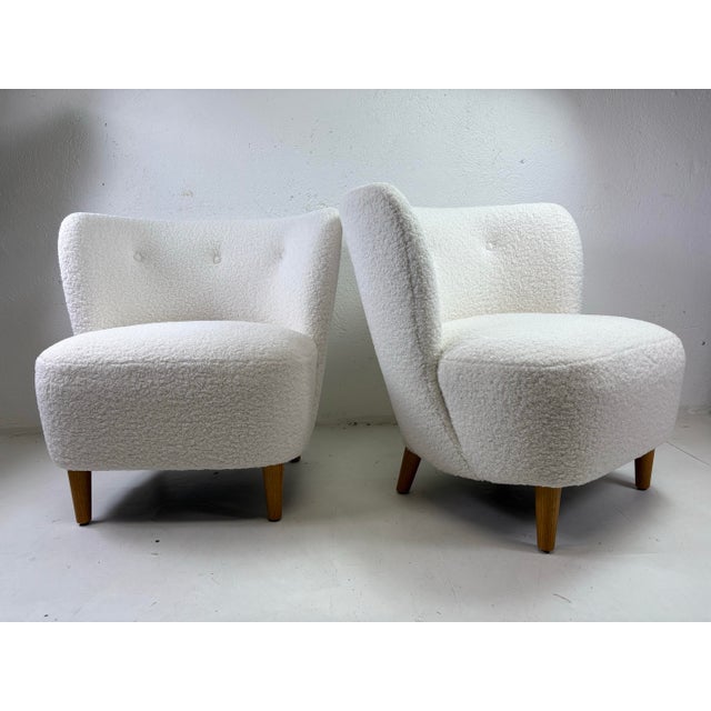 Mid-Century Modern Newly Upholstered Club Chairs After Gio Ponti For Sale In Philadelphia - Image 6 of 12