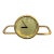 Seiko Postmodern Gold Adjustable Desk Clock For Sale
