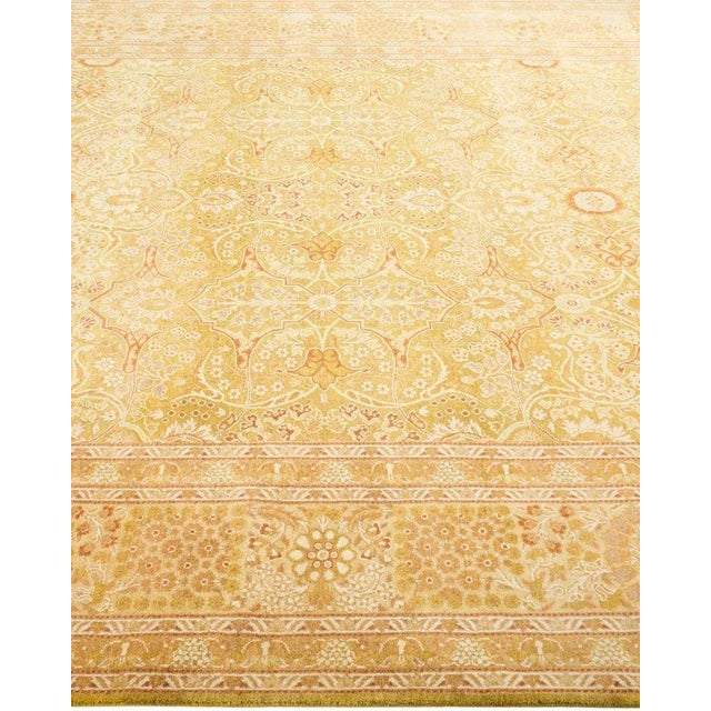 Solo Rugs Eclectic, One-of-a-Kind Hand-Knotted Area Rug in Green, 6' 2" x 9' 1" For Sale - Image 4 of 8