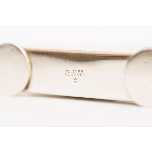 Metal Art Deco Silvered Napkin Holder, Vienna, 1920s For Sale - Image 7 of 8