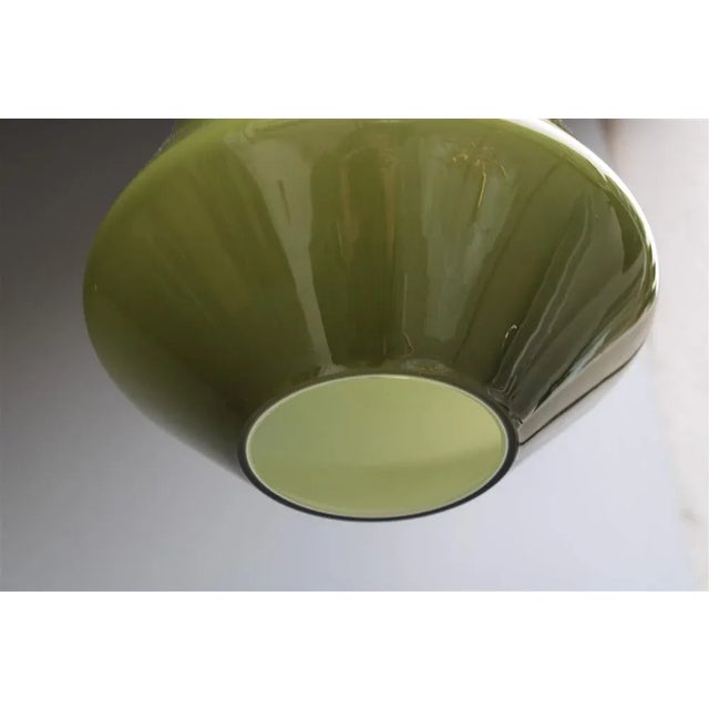 Forest Green Clessidra Pendant Light in Murano Glass from Seguso, 1950s For Sale - Image 8 of 11
