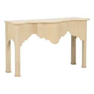 Kensington Raffia Console - Natural For Sale