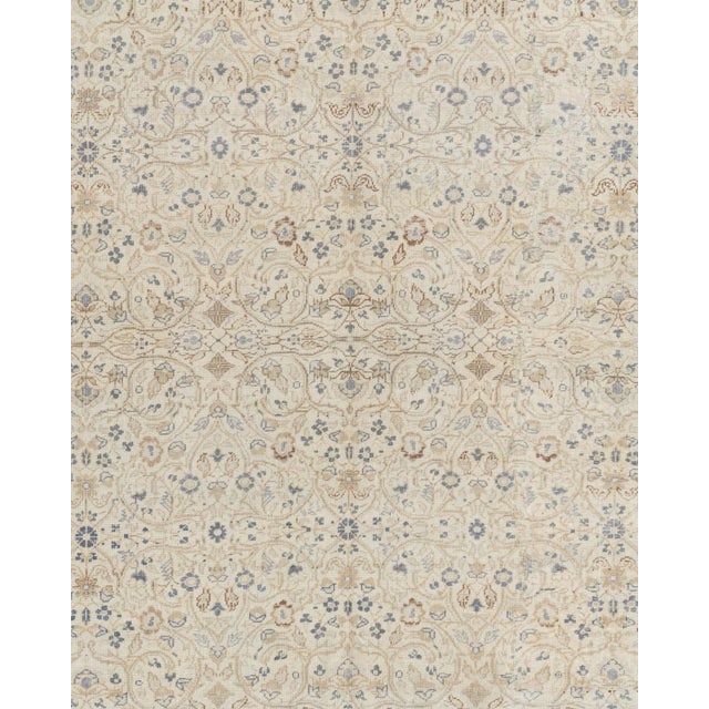 Vintage Circa 1940 Ivory Turkish Sivas Rug 8ft 10in X 12ft 2in For Sale - Image 11 of 14