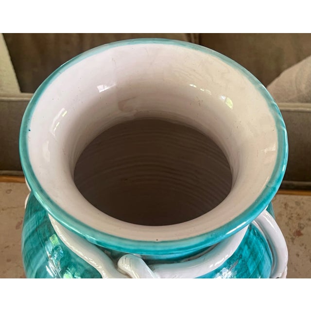 Large Italian Ceramic Vase For Sale In San Francisco - Image 6 of 14