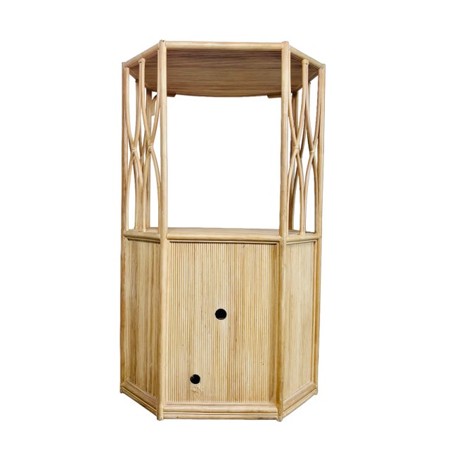 Rattan Etagere Bar For Sale - Image 4 of 10