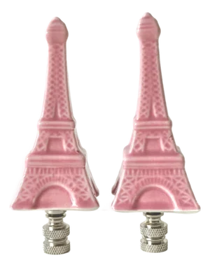 Eiffel Tower Lamp Finials - A Pair