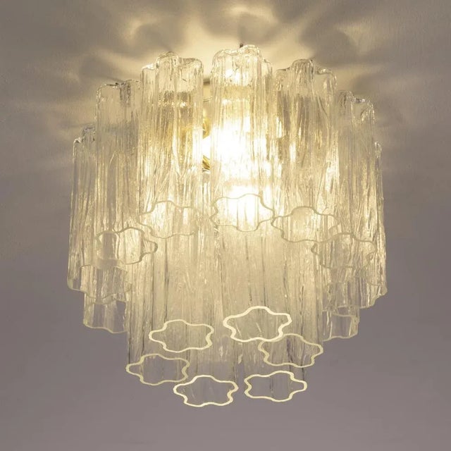 Ceiling Light with Murano Trunci Glass, Italy, 1990s For Sale - Image 4 of 12