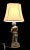 Vintage Large Figural Lamp, Harp and Shade For Sale - Image 4 of 12
